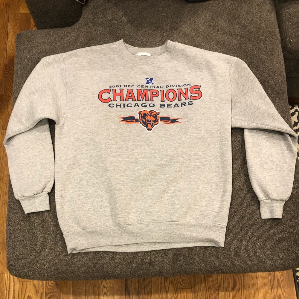 Vintage Grey Chicago Bears Crew neck sweater